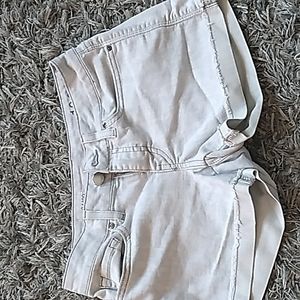 Gap white jean shorts